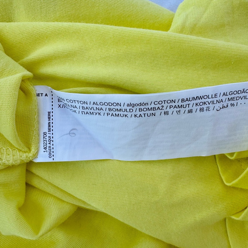 Mango Basics Neon Ruffle Top. - Picture 4 of 5